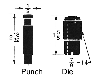 Roper Whitney No. 8 Punch Dies