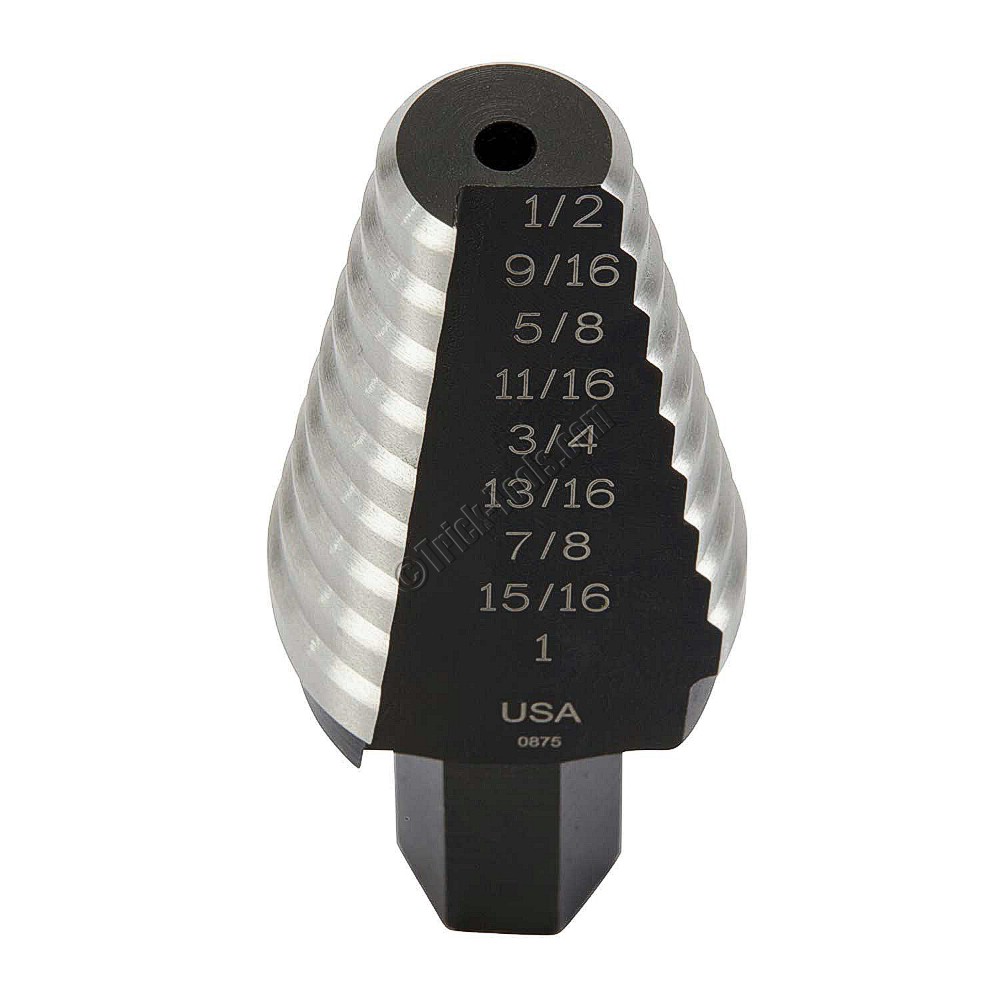 Irwin Tools Unibit #20 9//16-Inch to 1-Inch Step-Drill Bit 1//2-Inch Shank 10220