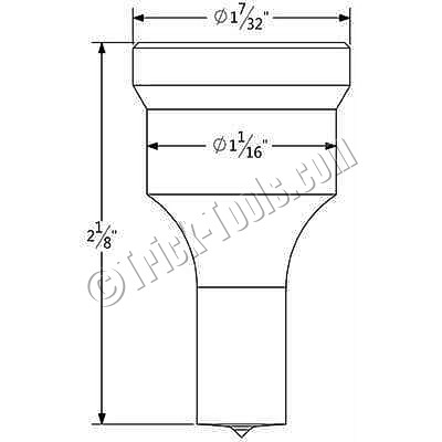 3/8 inch Square Punch and Die for Piranha Ironworkers