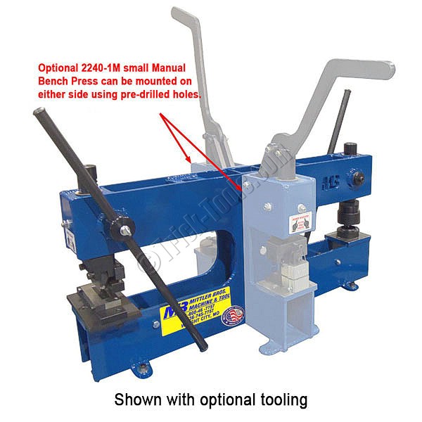 2240 2m Mittler Brothers Dual Bench Press Benchtop 2 Way Arbor Press