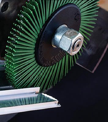 Details about / 1x Brite Flap Wheel Sanding Scotchbrite Mop nylon Shank Metal Dril P120 Green