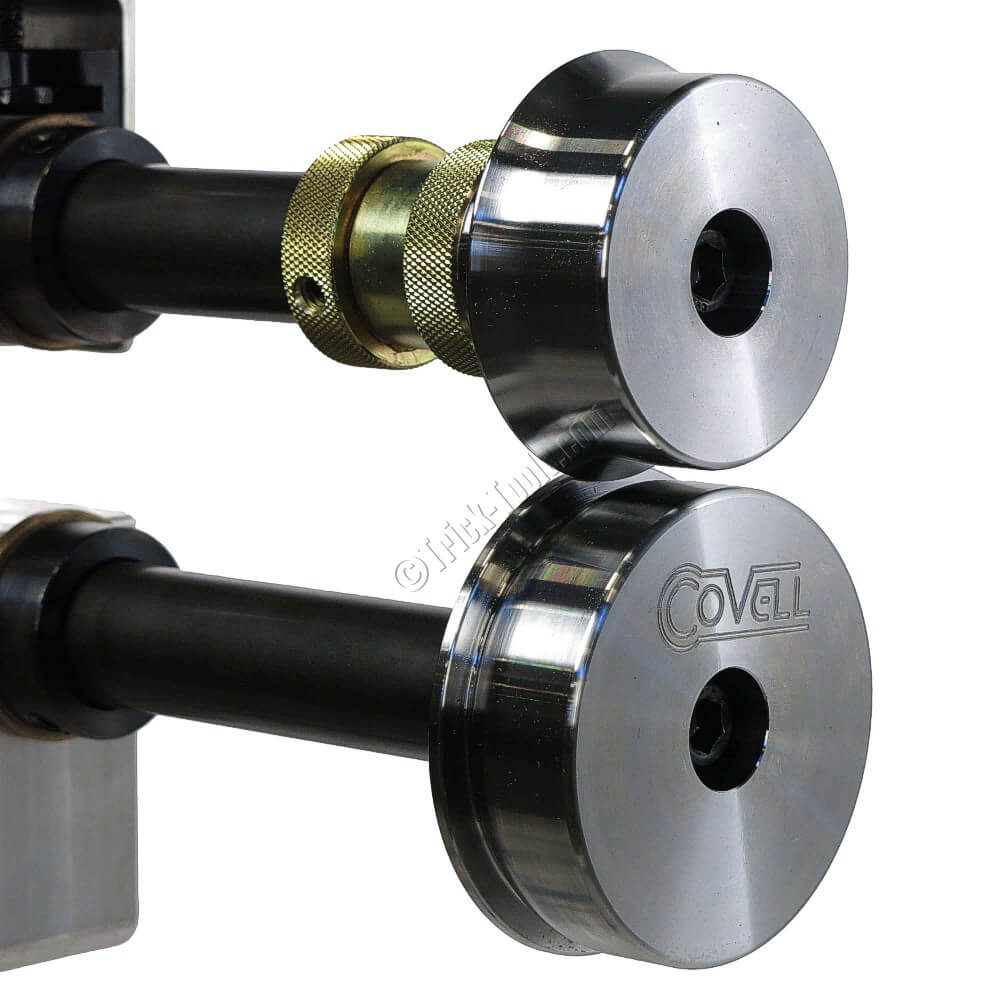 Developed by legendary metalshaper Ron Covell, Covell Rounding-Over Dies  are great for turning a radiused edge on sheet metal panels. The  integrated, By Trick-Tools