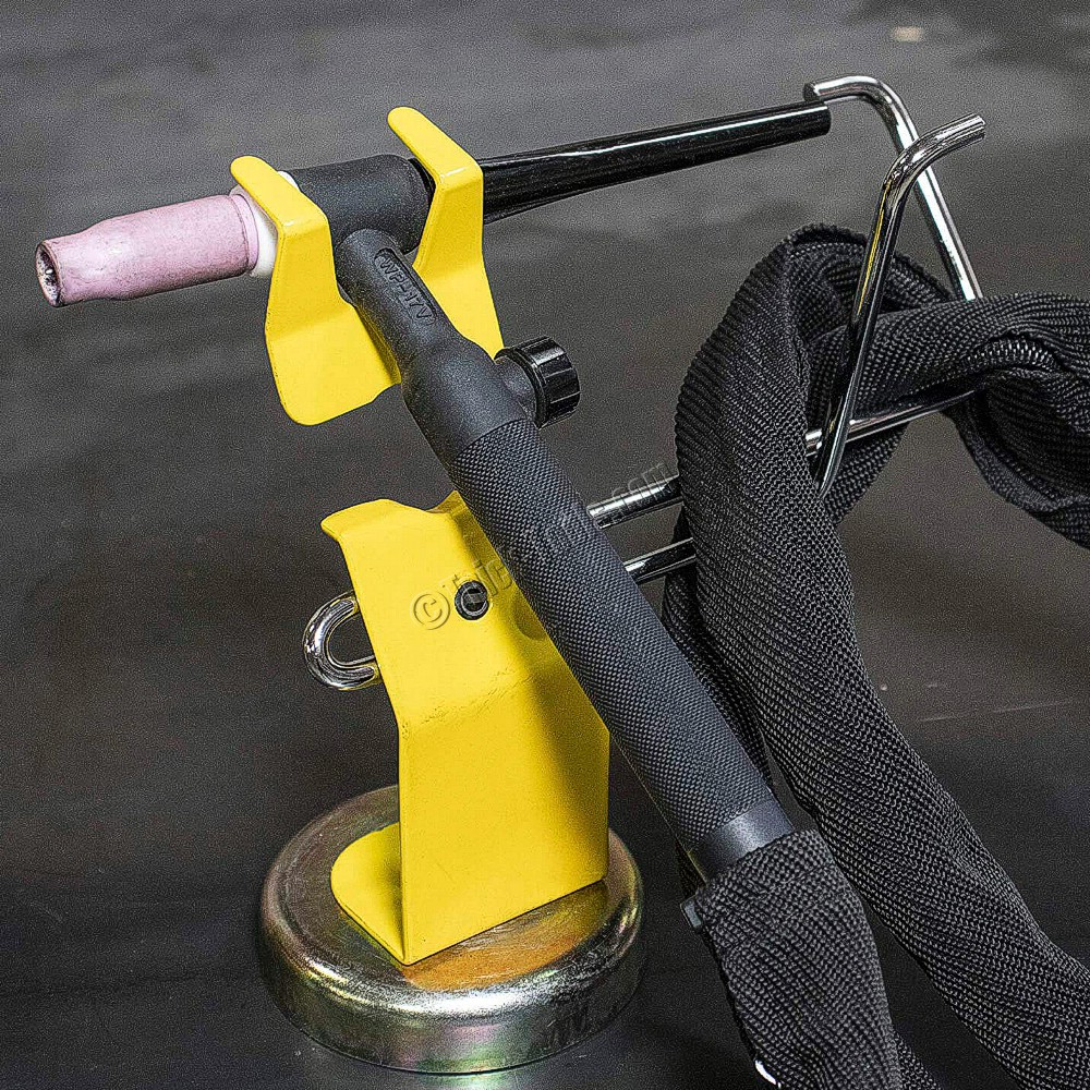 Adjustable Height + Accessory Plate Magnetic Tig Torch Holder with Cable Hanger Strong Hand Tools Ready Rest