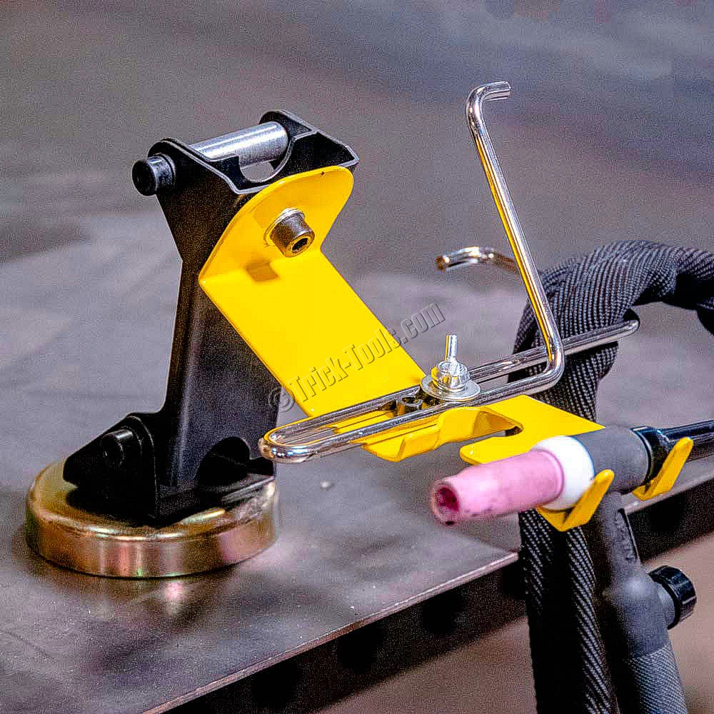 Adjustable Height + Accessory Plate Magnetic Tig Torch Holder with Cable Hanger Strong Hand Tools Ready Rest