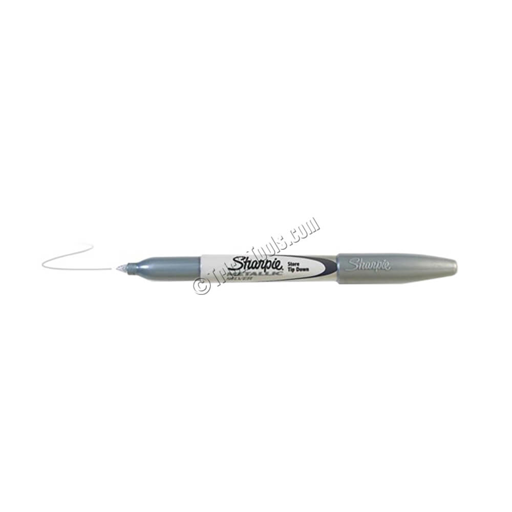 Sharpie Metallic Silver Fine Tip Marker, 2 pack