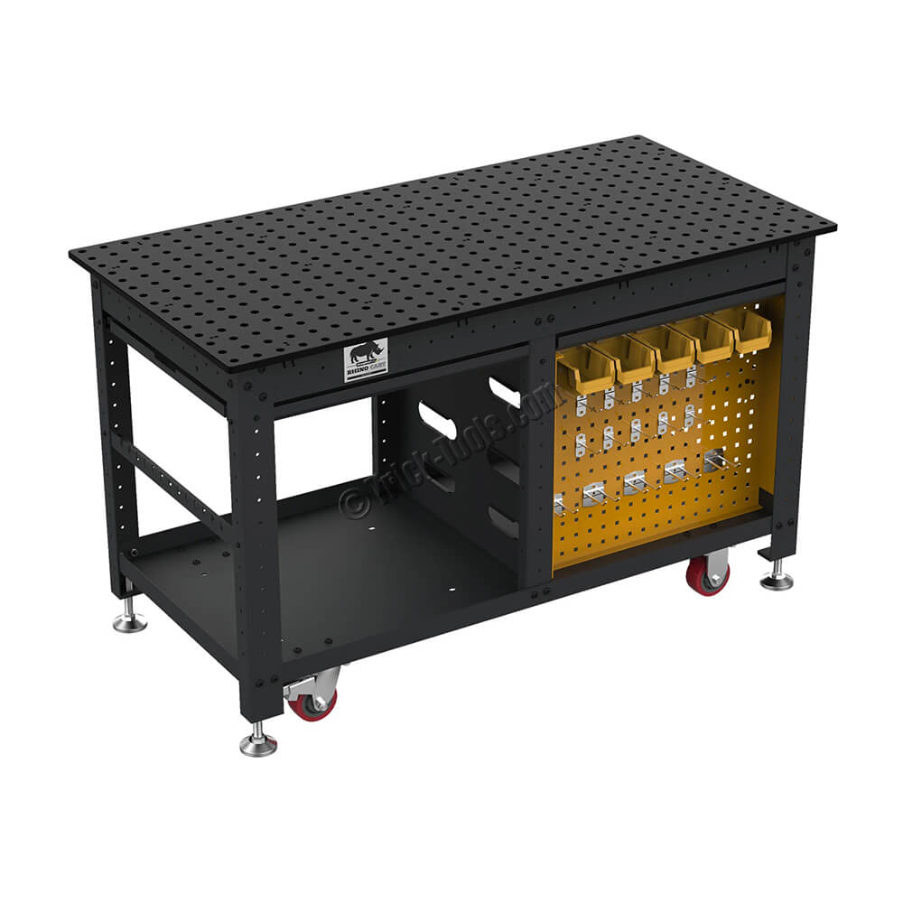 TD5-6030Q-F1, Strong Hand Rhino Cart XL Mobile Welding Table Jig Fixture