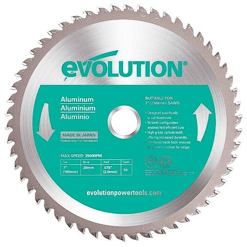 180BLADEAL Evolution 7 inch Circular Saw Blade Aluminum