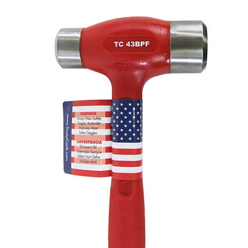 TC43BPF Flat Face Steel Dead Blow Hammer, 43 oz