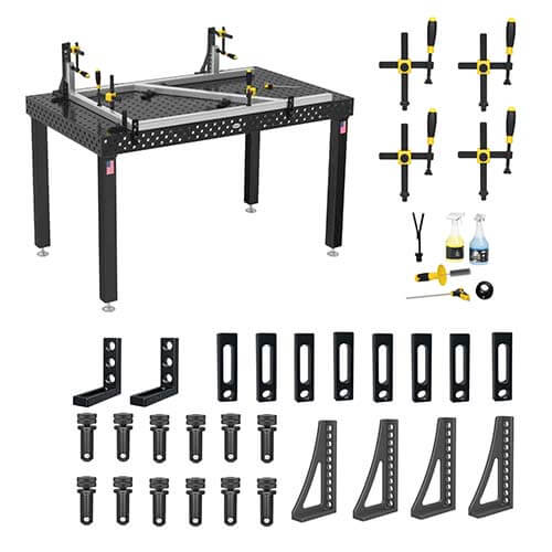 Welding shop table accessories