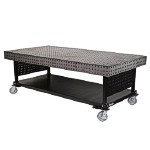 Flextur Welding Table with Casters, 48 x 96 inch