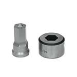 25/32 inch Hexagonal Punch and Die for Baileigh Ironworkers
