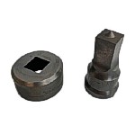 27/32 inch #40 Square Punch & Die for Scotchman Ironworkers