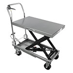 JET Scissors Lift Table With Folding Handle, 660 lb capacity